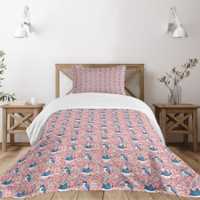 Spring Garden Bird Beauty Bedspread Set