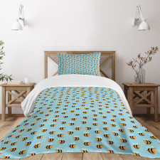 Striped Smiling Bedspread Set