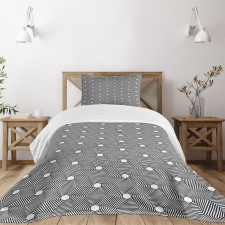 Flowers Like Formations Bedspread Set