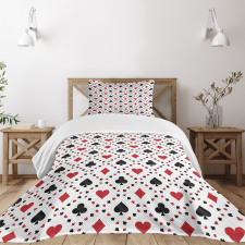 Tourist Poker Cards Bedspread Set