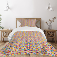 Colorful Modern Oriental Bedspread Set