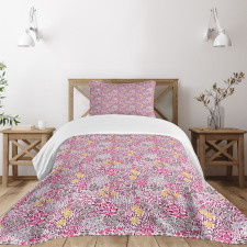 Abstract Garden Blossom Bedspread Set