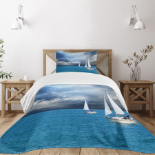 Sailing After Storm Clouds Bedspread Set