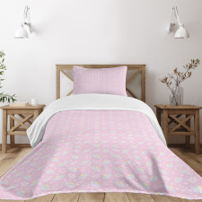 Pastel Floral Herbs Bedspread Set