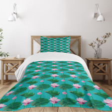 Lotus Leaves Bedspread Set