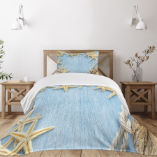 Maritime Beach Shell Bedspread Set