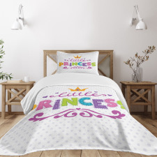 Little Princess Words Bedspread Set