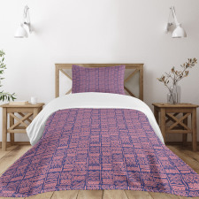 Hand Drawn Lines and Spots Art Bedspread Set