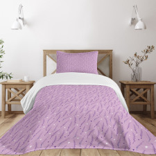 Lavender Butterflies Bedspread Set