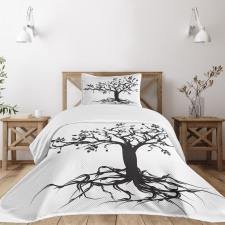Nature Silhouette Art Bedspread Set
