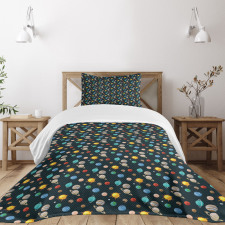 Planets Solar System Bedspread Set