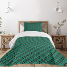 Diagonal Lines Art Bedspread Set