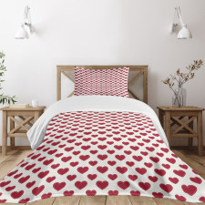 Classic Hearts Bedspread Set