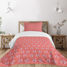 Rose Ivy Hearts Bedspread Set