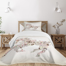 Floral Horse Paisley Bedspread Set
