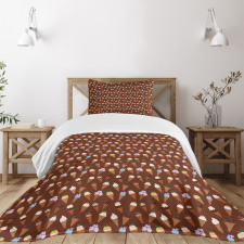 Delicious Scoops on Cones Bedspread Set