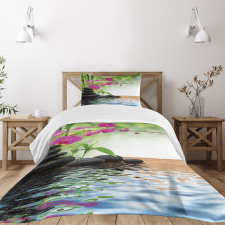 Bamboo Tree Orchid Stones Bedspread Set