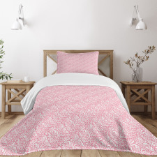 Simplistic Floral Art Bedspread Set