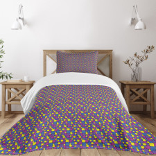 Vibrant Small Big Squares Bedspread Set