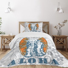 Surfboard and Elephant Bedspread Set