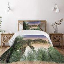 Dinosaur in the Jungle Bedspread Set