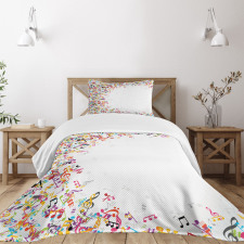 Colorful Festival Frame Bedspread Set