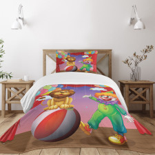 Lion Clown Performance Bedspread Set