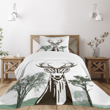 Village Mountain Fall Bedspread Set