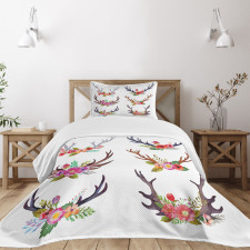 Bouquet Animal Flowers Bedspread Set