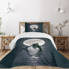 Mermaids at Night Bedspread Set