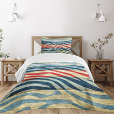 Country Zebra on Wood Bedspread Set