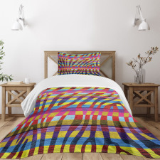 Vibrant Curvy Lines Bedspread Set