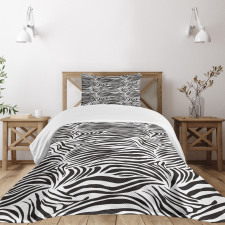 Wild Zebra Lines Bedspread Set