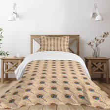 Native Style Diagonal Fluff Bedspread Set