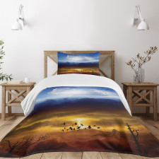 Sun Stormy Sky Heaven Bedspread Set