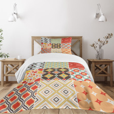 Vintage Abstract Shape Bedspread Set