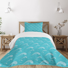 Japanese Ocean Cartoon Bedspread Set