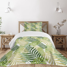 Tropic Exotic Palm Trees Bedspread Set