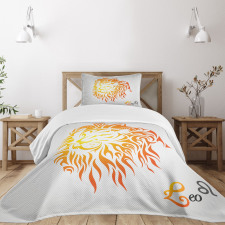 Leo Horoscope Sign Bedspread Set