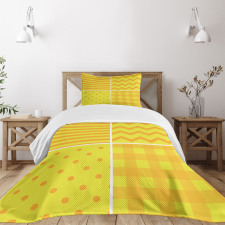 Retro Patterns Zigzag Bedspread Set