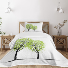 Warm Season Tree Bedspread Set
