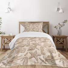 Exotic Marine Animals Bedspread Set