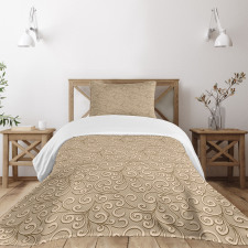 Damask Floral Victorian Bedspread Set