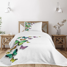 Bohem Wild Butterflies Bedspread Set