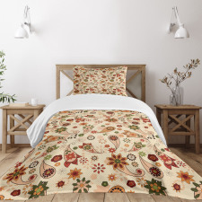 Spring Motif Paisley Bedspread Set