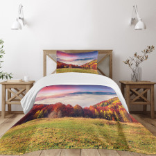 Fall Morning Mountain Bedspread Set