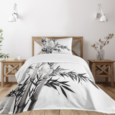 Chinese Calligraphy Bedspread Set