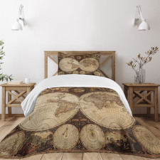 Historic Old Atlas Bedspread Set