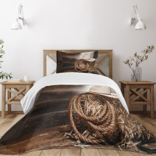 Wooden Folk Robe Hat Bedspread Set