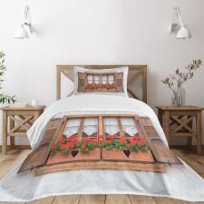 European Rustic Shutters Bedspread Set